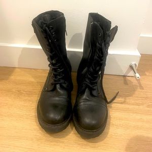 Black Combat Boots